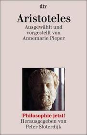 Cover of: Aristoteles. Philosophie jetzt.