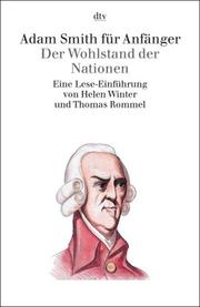 Cover of Adam Smith für Anfänger by Helen Winter