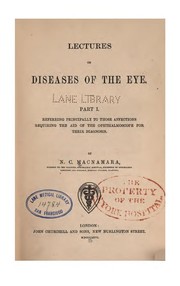 Cover of: Lectures on diseases of the eye