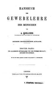 Cover of: Handbuch der Gewebelehre des Menschen. v.2, 1896 by Albert Kölliker