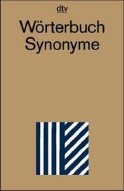 Cover of: Wörterbuch Synonyme