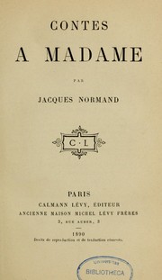 Cover of: Contes à Madame