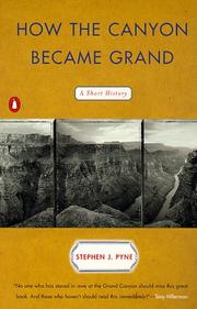 Cover of How the Canyon Became Grand