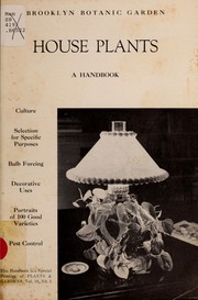 Cover of: House plants by Plants & gardens