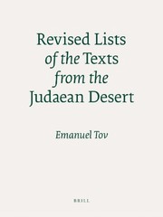 Cover of: Revised lists of the texts from the Judaean desert by Emanuel Tov