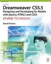 Cover of: Adobe Dreamweaver CS5.5: designing and developing for mobile with jQuery, HTML5, and CSS3 : studio techniques