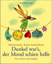 Cover of Dunkel war's, der Mond schien helle. Verse, Reime und Gedichte