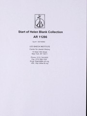 Cover of: Helen Blank Collection by Helen Blank
