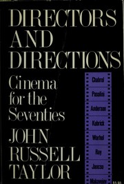 Cover of: Directors and directions ; cinema for the seventies by Taylor, John Russell.
