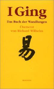 Cover of: I ging: das Buch der Wandlungen.