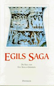 Cover of: Egils Saga. Die Saga von Egil Skalla- Grimsson.
