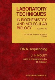 Cover of: DNA sequencing by J. Hindley