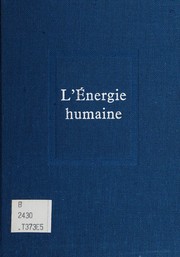 Cover of: L'e ́nergie humaine.