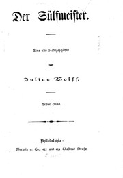 Cover of: Der sülfmeister by Wolff, Julius