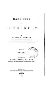 Cover of: Hand-book of Chemistry