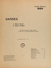 Cover of: Danses: pour harpe chromatique ou harpe à pédales, ou piano avec acct. d'orchestre d'instruments à cordes