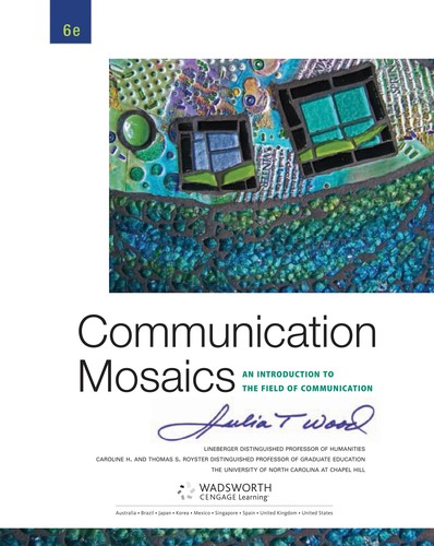 Communication mosaics by Julia T. Wood | Open Library