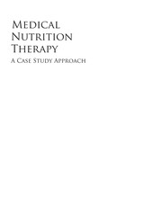 Cover of: Medical nutrition therapy: a case study approach