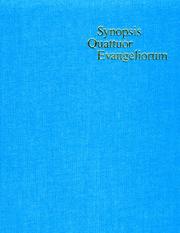 Cover of: Synopsis quattuor evangeliorum by edidit Kurt Aland.