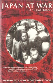 Cover of: Japan at war: an oral history