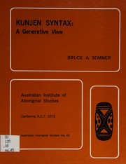 Kunjen syntax by B. A. Sommer