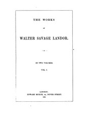 Cover of: The works of Walter Savage Landor.