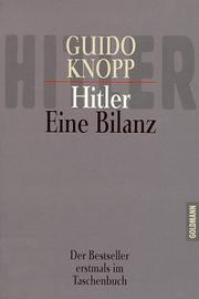 Cover of: Hitler. Eine Bilanz.