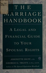 Cover of: The marriage handbook by Johnette Duff