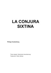 Cover of: La Conjura Sixtina (Bestseller Internacional)