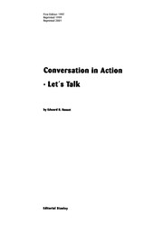 Cover of: Conversation in Action - Let's Talk