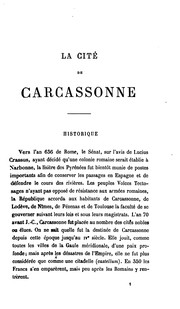 Cover of: La cité de Carcassonne (Aude)