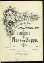 Cover of: Boccaccio: komische Oper in 3 Akten