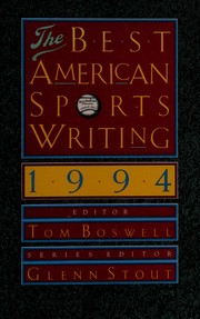 Cover of: The Best American sports writing, 1994