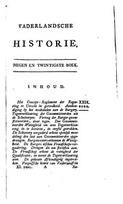 Cover of: Vaderlandsche historie,: vervattende de geschiedenissen der vereenigde nederlanden, zints den ...