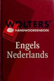 Cover of: Wolters' handwoordenboek Engels-Nederlands