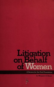 Cover of: Litigation on behalf of women: a review for the Ford Foundation