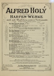 Cover of: Drei Vortragsstucke fur Harfe, op. 7