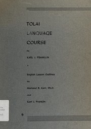 Tolai language course by Karl J. Franklin