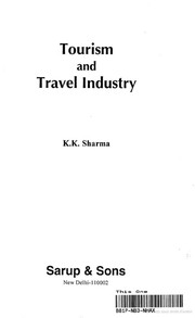 Cover of: Tourism and travel industry by Sharma, K. K.