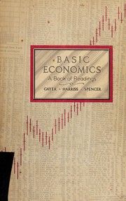 Cover of: Basic economics: a book of readings