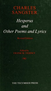 Cover of: Hesperus, and other poems and lyrics by Charles Sangster