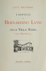 Cover of: I dipinti di Bernardino Luini alla Villa Rabia by Luca Beltrami