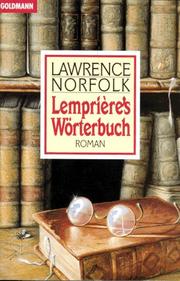 Cover of: Lempriere's WÃÂ¶rterbuch. Roman by Lawrence Norfolk