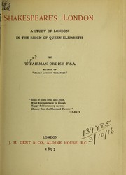 Cover of: Shakespeare's London by Thomas Fairman Ordish