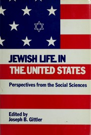 Cover of: Jewish life in the United States by Joseph B. Gittler, editor.