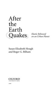 Cover of: After the Earth quakes by Susan Elizabeth Hough