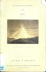 Cover of: Autobiography of red: a novel in verse