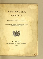 Cover of: A primavera cantata