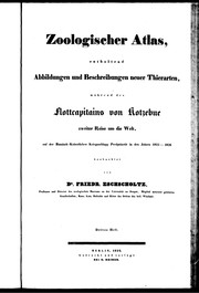 Cover of: Zoologischer Atlas by beobachtet von Friedr. Eschscholtz.