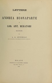 Lettere di Andrea Buonaparte a Lod. Ant. Muratori by Andrea Buonaparte